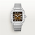 Santos de Cartier Medium Brown Dial Steel Watch