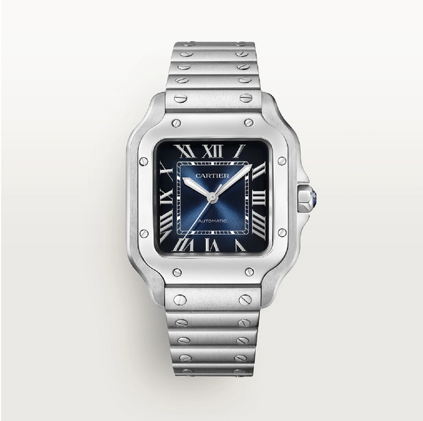 Santos de Cartier Medium Automatic Blue Dial Steel