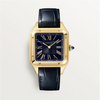 Santos-Dumont Large Yellow Gold Blue Dial