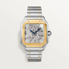 Santos de Cartier Skeleton Large Model Steel & Yellow Gold 9611 MC