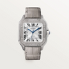 Santos de Cartier Medium White Gold Diamond Watch
