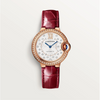 Ballon Bleu de Cartier 33mm Rose Gold Diamond Bezel Automatic Watch