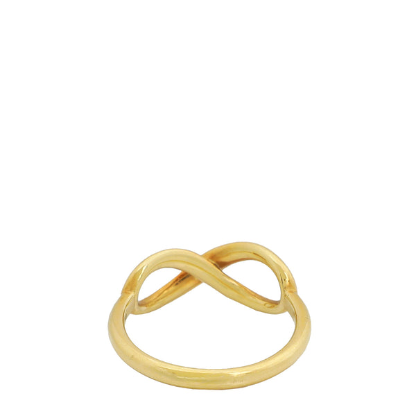Tiffany & Co 18K Yellow Gold Infinity Ring 54