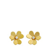 Van Cleef & Arpels 18K Yellow Gold Diamond Small Model Frivole Earrings