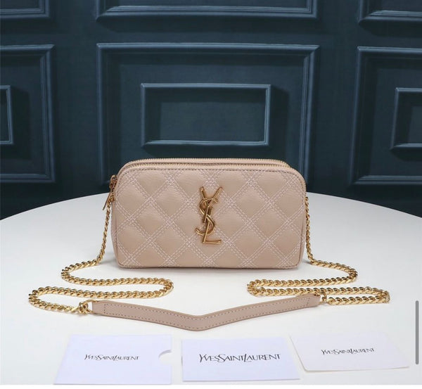 YSL MINI BAG IN PINK MATELASSÉ