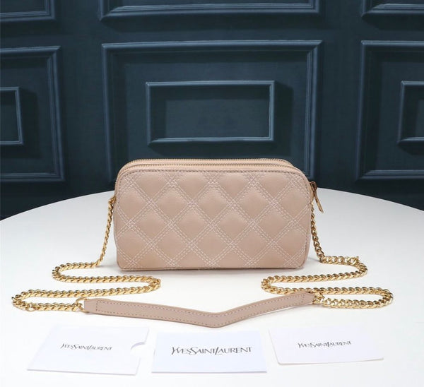 YSL MINI BAG IN PINK MATELASSÉ