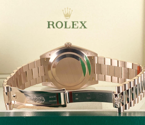 Rolex Day-Date, Rose Gold, Chocolate dial