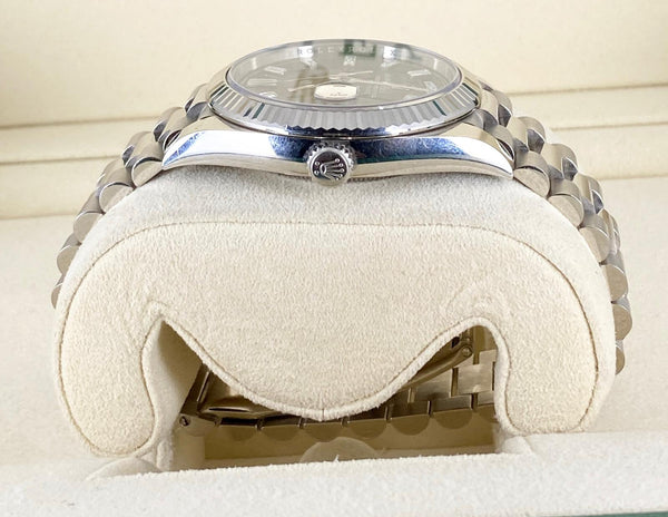 Rolex Day Date 40, White Gold, Box and Papers