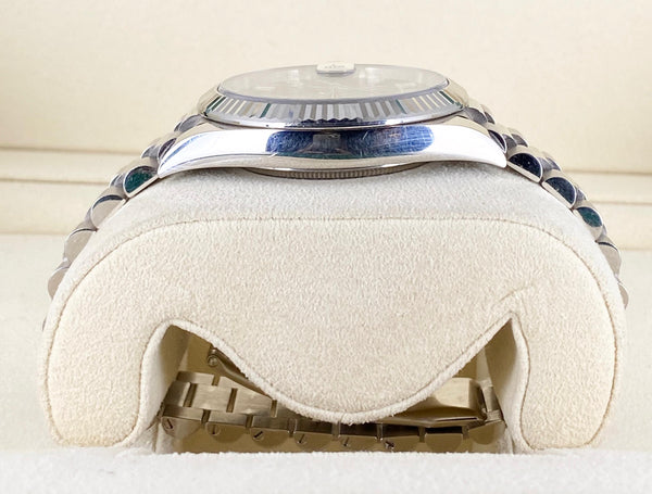 Rolex Day Date 40, White Gold, Box and Papers