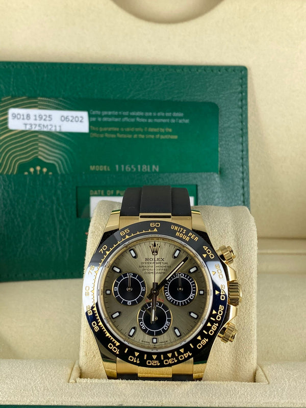 Rolex Daytona 40, 18k Yellow Gold, Full set