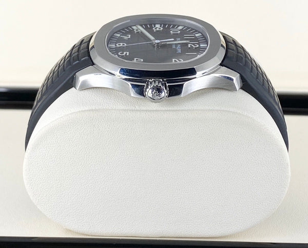 Patek Philippe Aquanaut, Full set, 2014, Black dial, Rubber strap