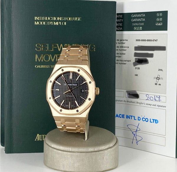 Audemars Piguet Royal Oak, Rose Gold, Full set, 2017