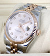 Rolex Datejust 36, Two Tone Rose Gold, Full set, Diamonds