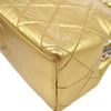 CHANEL 1994-1996 Gold Lambskin SHW Kisslock Shoulder Bag
