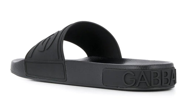 Dolce & Gabbana embossed logo slides