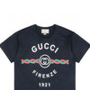 GUCCI "FIRENZE 1921" BLACK T-SHIRTS SS COLLECTION 2022