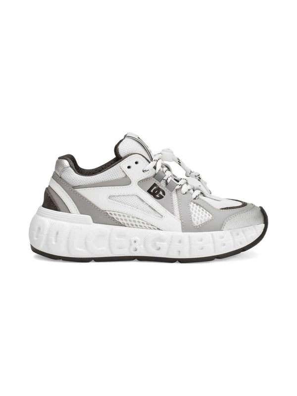Sneakers per bambino Dolce & Gabbana Kids grigio con dettaglio con logo