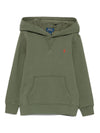 Felpa per bambino Polo Ralph Lauren Kids verde con logo Polo Pony