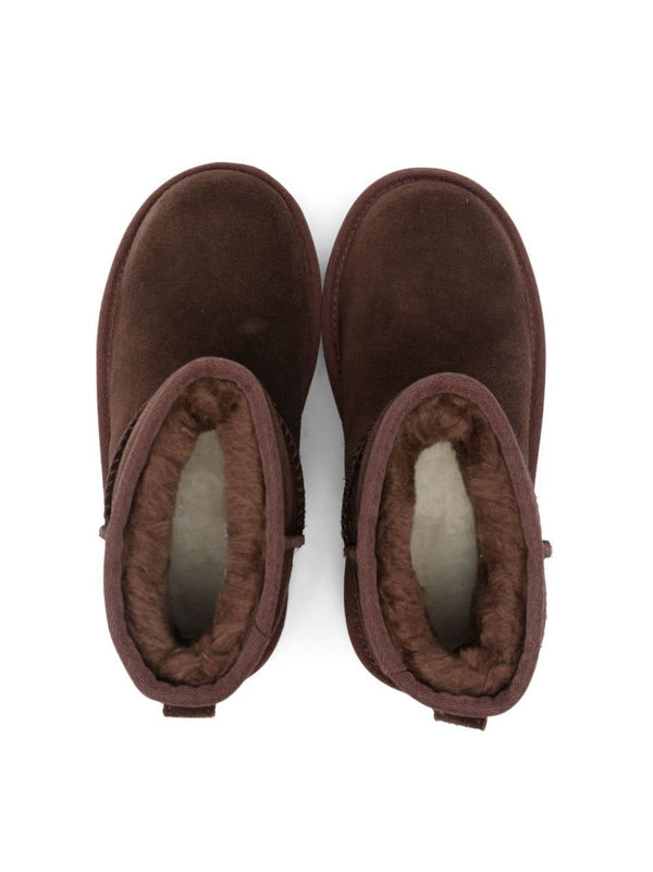 Stivali per bambina UGG Kids Classic Mini II marrone con suola alta