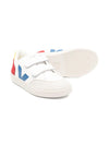 Sneakers per bambini VEJA Kids bianco con dettaglio logo V