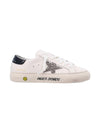 Sneakers per bambina Golden Goose Kids May bianco con dettaglio stella glitter