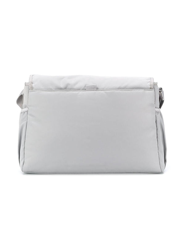 Borsa fasciatoio per neonati Emporio Armani Kids grigio con logo argento