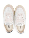 Sneakers per bambini Autry Kids beige con dettagli traforati