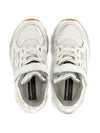 Sneakers per bambini Golden Goose Kids bianche con cinturino touch