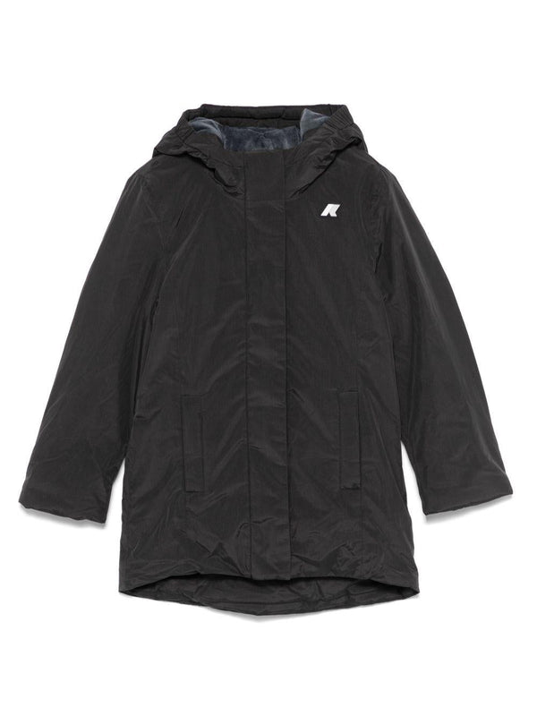 Giacca per bambino K Way Denise Marmotta nero impermeabile