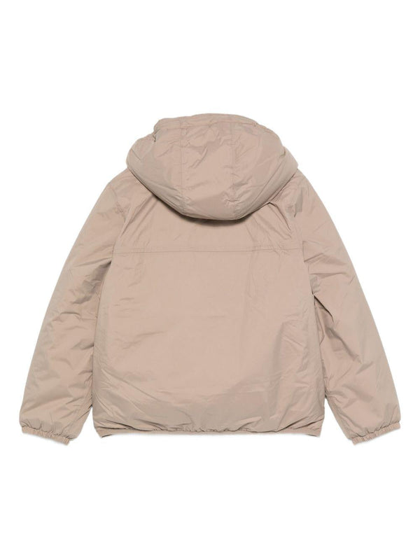 Giubbino per bambino K-Way Kids beige con design imbottito