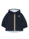 Giubbino per neonato K-Way Kids blu con design reversibile