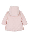 Giubbino per neonata Chloé Kids rosa con chiusura frontale nascosta