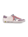 Sneakers per bambina Golden Goose Kids Superstar bianco con dettaglio stella glitter