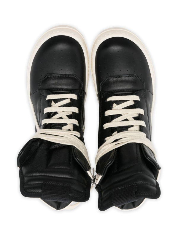 Sneakers Geo Baskets per bambino Rick Owens Kids nere con chiusura laterale con zip