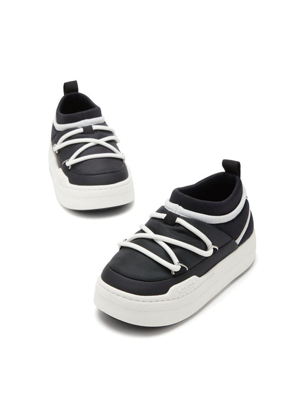 Sneakers Icon per bambino Moon Boot Kids nero con punta tonda