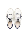 Sneakers per bambino Golden Goose Kids Superstar bianco con applicazione laterale stella