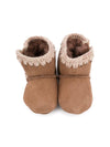 Stivali da neve per neonata Mou Kids marrone con design senza aperture
