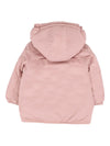 Piumino per neonata K Way Kids rosa con cappuccio