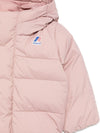 Giubbino per neonata K-Way Kids rosa con design trapuntato