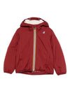 Giubbino per bambino K-Way Kids rosso con design imbottito