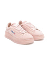 Sneakers per bambina Autry Kids Dallas rosa con rinforzo sul tallone a contrasto con logo