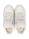 Sneakers V-90 per bambini VEJA Kids bianco con chiusura frontale a strappo