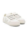 Sneakers V-90 per bambini VEJA Kids bianco con chiusura frontale a strappo