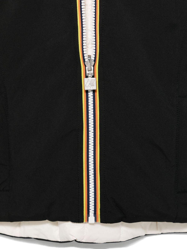 Giubbino imbottito per bambini K-Way Kids nero con design imbottito