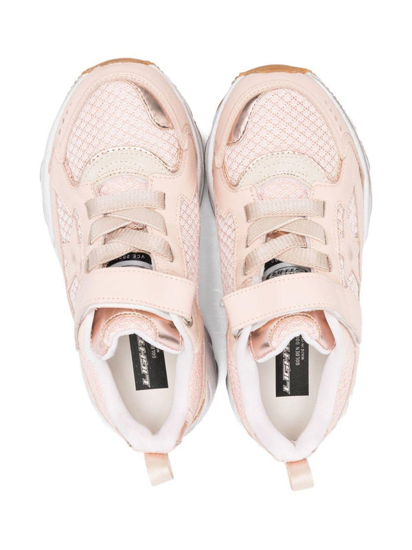 Sneakers per bambina Golden Goose Kids rosa con decorazione a stella