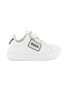 Sneakers per bambino BOSS Kids bianche con applicazione con logo