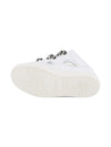 Sneakers Statement per bambini Lanvin Enfant bianche con lacci rossi e neri a contrasto