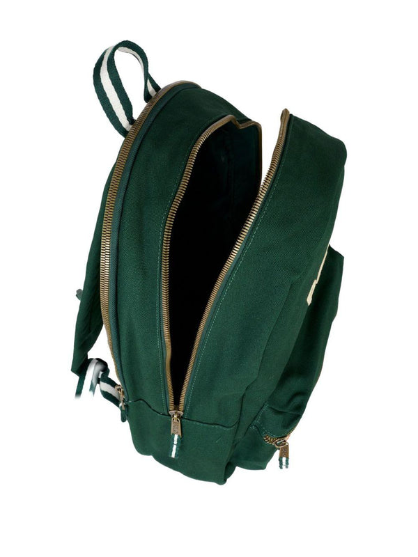 Zaino per bambini Polo Ralph Lauren Kids verde con toppa ricamata