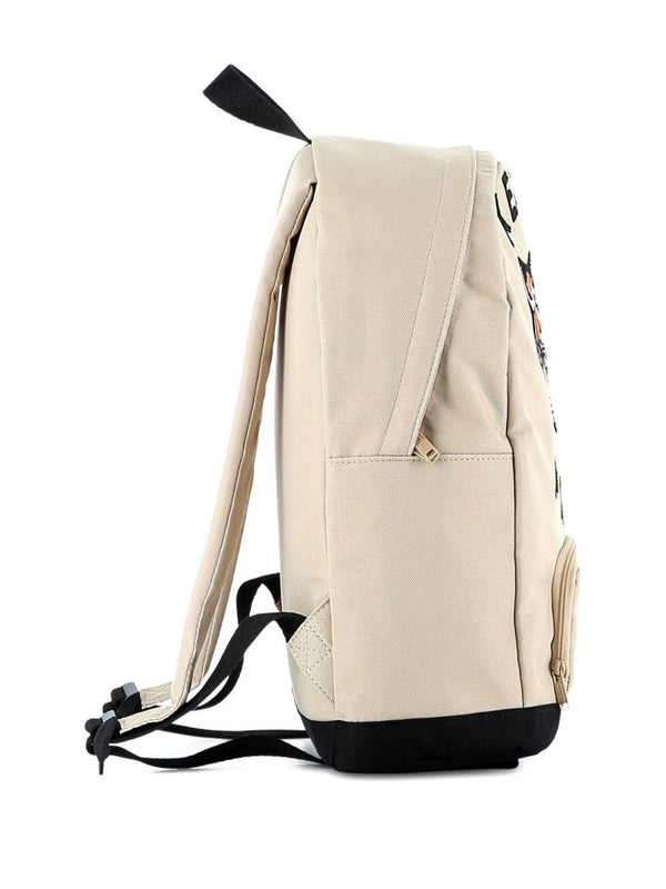 Zaino per bambini Kenzo Kids beige con ricamo con logo