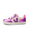Sneakers V-10 per bambina VEJA Kids fucsia con chiusura a strappo